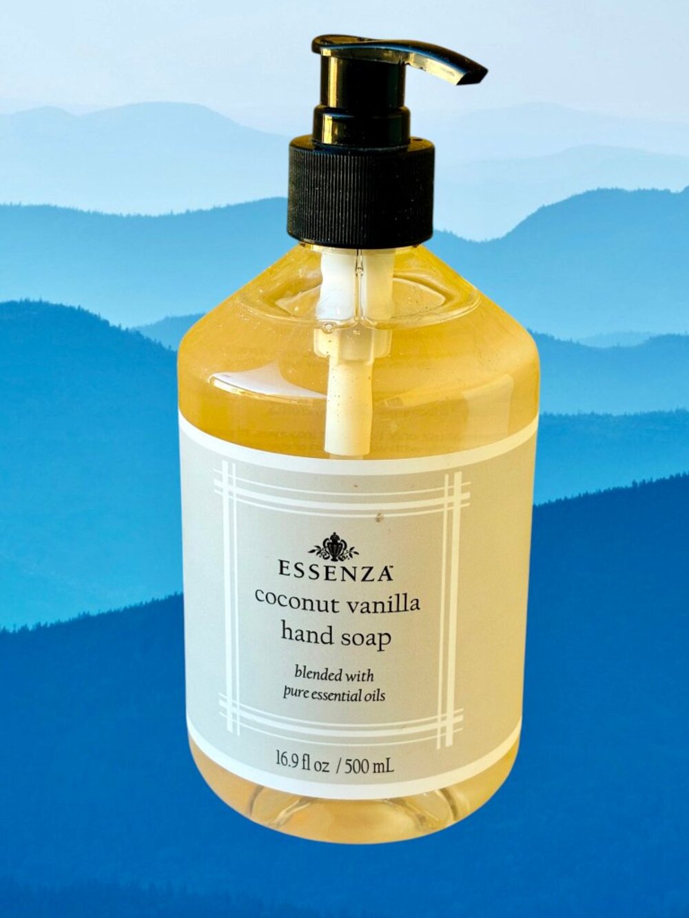 ESSENZA Hand Soap COCONUT VANILLA Pure Essential Oils 16.9 oz Pump Top new